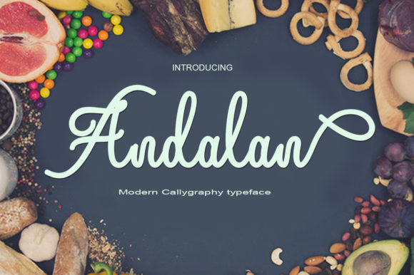 Andalan: A Modern Script Typeface for Editorial Elegance
