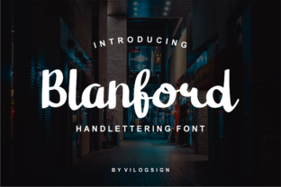 Blanford: A Handwritten Typeface for Editorial Design