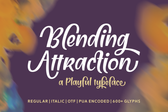 Blending Attraction: A Whimsical Script Font for Makers