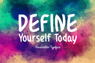 Define Yourself Today: A Handwritten Font for Authentic Brands