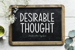 Desirable Thought: A Handwritten Font for Editorial Design