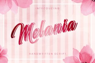 Meet Melania: A Bold Script Font for Editorial Impact